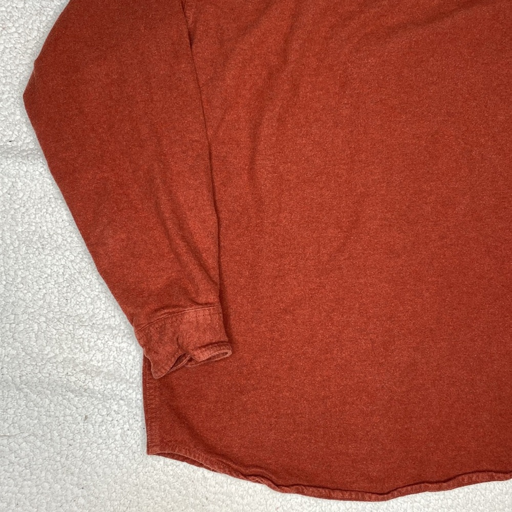 Stoic Orange Chamois Button Down Shirt: Size Small - Picture 9 of 11
